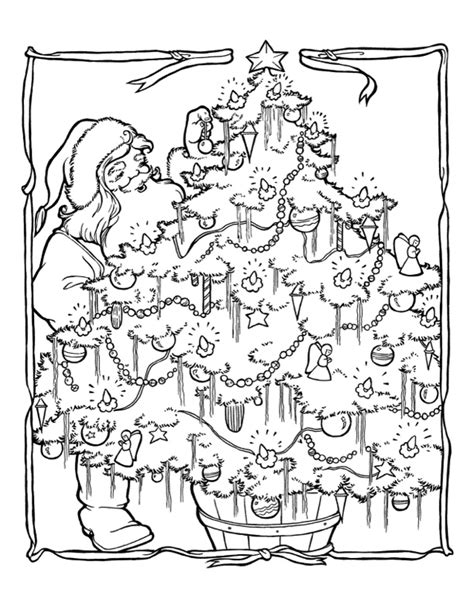 8 Christmas Tree Coloring Pages The Graphics Fairy