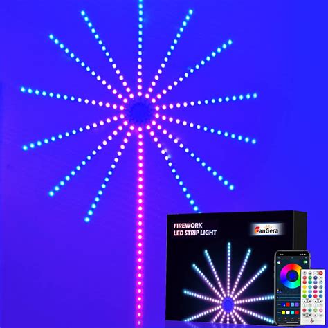 Firework LED Lights 14pcs Firework LED Strip Lights DC 5V Smart RGBIC