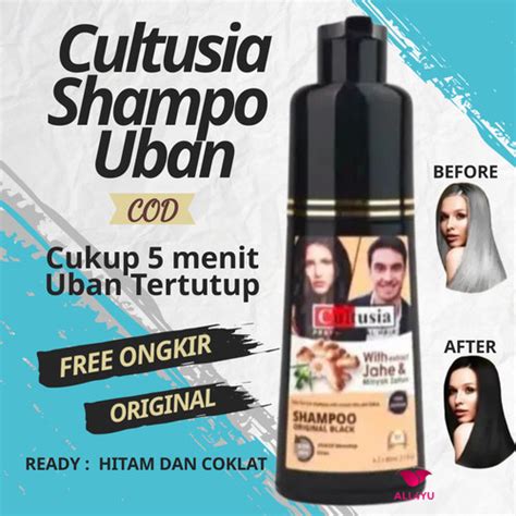 Jual Shampoo Original Black Cultusia 160 Ml Instant Pewarna Rambut