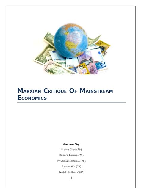 Marxian Critique of Classical Economics | Money Supply | Classical ...