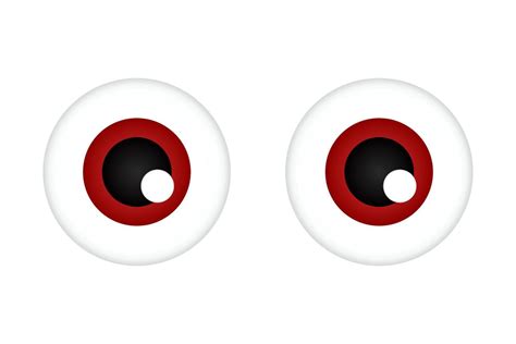 Funny human cartoon eyes with reflected light for web 3489388 Vector ...