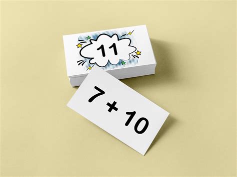 Addition Flash Cards, Math Printable Cards, Addition 0 20, Kindergarten ...