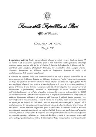 Cs Narcotraffico Albanese Pdf