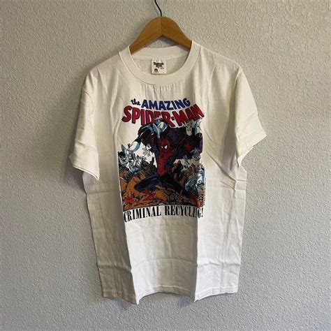 Vintage Marvel Shirt Spiderman Comic Images S Gem