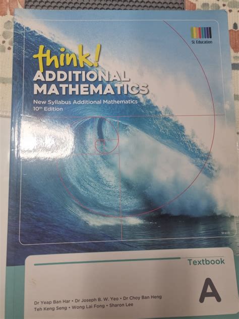 Think Additional Maths Th Edition Textbook And Workbook A Hobbies