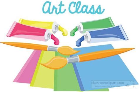 School Clipart-art class clipart