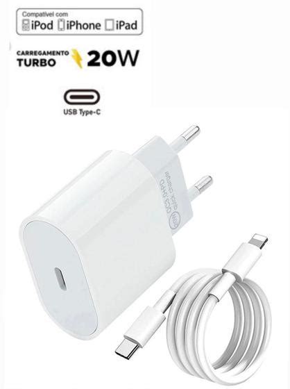 Carregamento Turbo Iphone 11 - Carregador TURBO 20w tipo-c + Cabo turbo compatível iPhone 11/ 11 pro ...