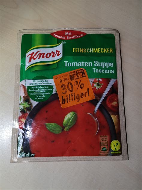 Knorr Feinschmecker Tomaten Suppe Toscana Happysouper De