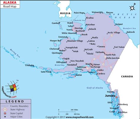 Alaska Highway Map | Explore Road Network of Alaska