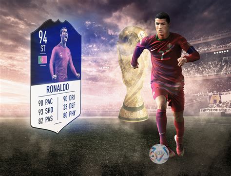 Cristiano Ronaldo World Cup and FIFA FUT Card on Behance