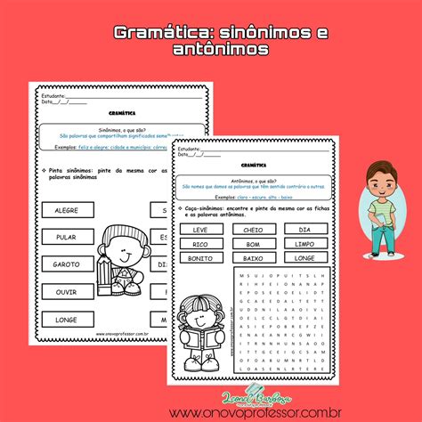 O Que é Sinônimo E Antônimo - Gramática: sinônimo e antônimo
