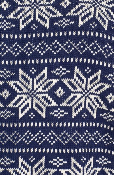 Topman Snowflake Pattern Crew Neck Sweater in White for Men (Blue Multi ...