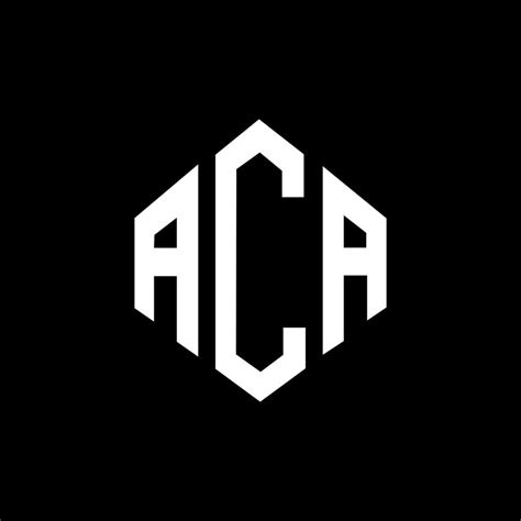 aca letter logo design  polygon shape aca polygon  cube shape