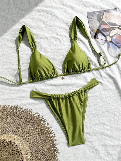 Tenue De Plage Maillot De Bain Bikinis Kimono Shein France