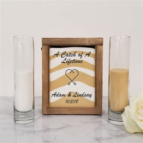 Rustic Unity Sand Ceremony Set Shadow Box Unity Candle Etsy