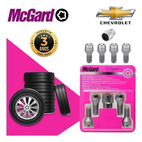 Parafuso Antifurto Trava De Segurança Mcgard Chevrolet Onix Byd Dolphin