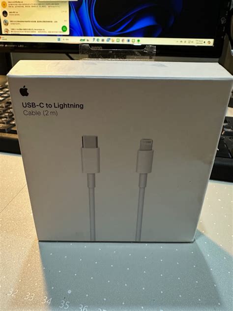 Apple 原廠 Usb C 對 Lightning 連接線 2 公尺 Mkq42fea 原廠公司貨 手機及配件 電子周邊配件及產品