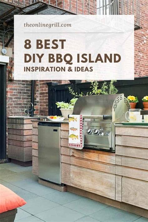 8 Best DIY BBQ Island Ideas (Cinder Blocks, Wood, Cement & More) - The ...