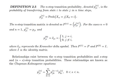 Solved Prove Chapman Kolmogorov Equations Step By Step With Chegg