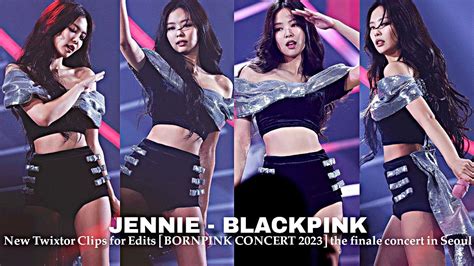 Jennie Blackpink New Twixtor Clips For Edits [bornpink Concert 2023