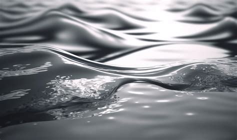 Premium AI Image Tranquil Water Surface Texture With Ripples And Splashes