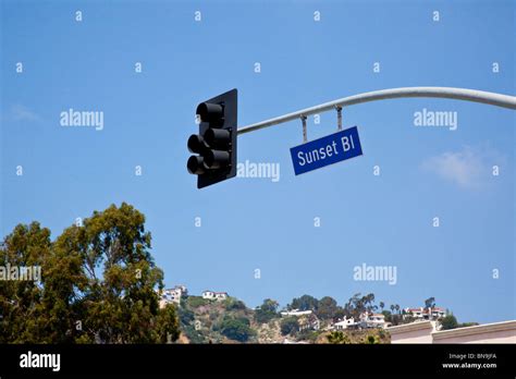 Sunset Boulevard in Los Angeles, California Stock Photo - Alamy