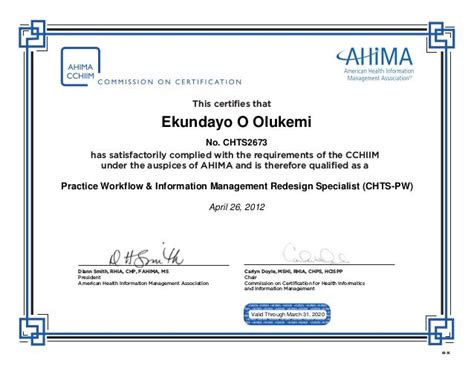 Ahima Certification Requirements | TUTORE.ORG - Master of Documents