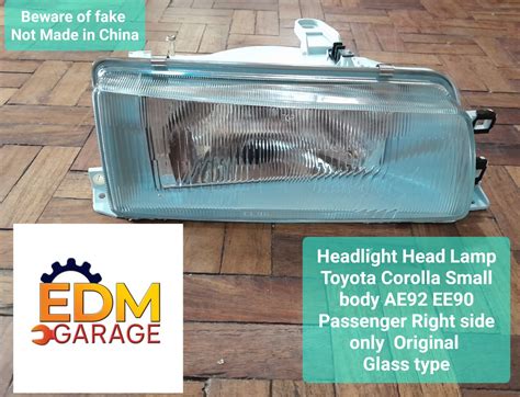 Headlight Head Lamp Toyota Corolla Small Body AE92 EE90 Passenger Right