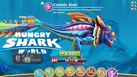 STRONGEST SHARK COSMIC ALAN GAMEPLAY HUNGRY SHARK WORLD KAIJU GAMER