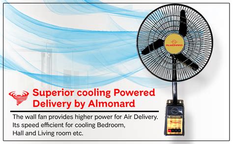 Buy Almonard 18 450MM MARK II WALL FAN Black Online At Low Prices In