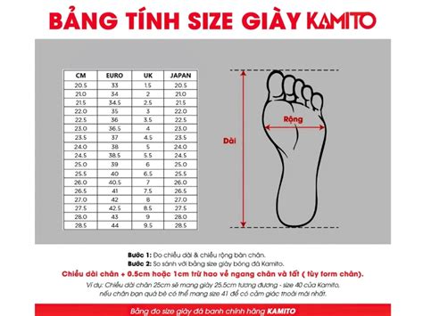 Hướng Dẫn Chọn Size Giày đá Bóng Kamito Mới Nhất 2023 Sport9 Việt Nam