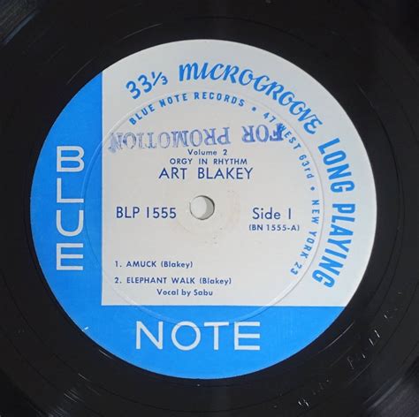 Us Blue Note Blp Orgy In Rhythm Art Blakey Ny Dg Rvg