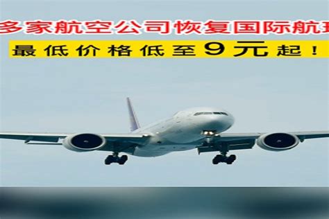 多家航空公司恢复国际航班，最低价格低至9元起！凤凰网视频凤凰网