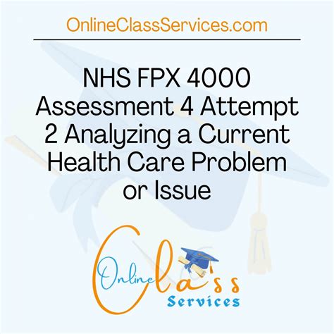 Nhs Fpx Assessment Analyzing A Current Health Care Problem Or