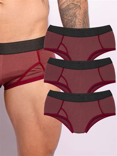 Kit Cuecas Slip Masculina Lisa Microfibra Moda Underwear Loja Sigh