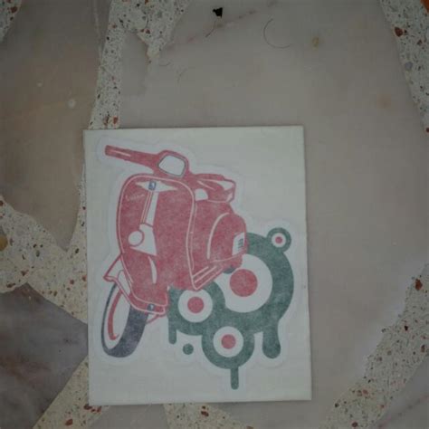 Vintage Vespa Decal , Hobbies & Toys, Stationery & Craft, Art & Prints on Carousell