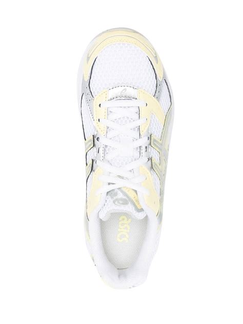 Asics Panelled Lace Up Sneakers In White ModeSens