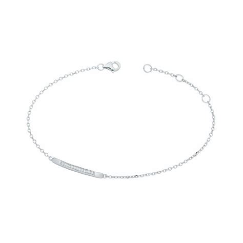 Bracelet Femme Edora Argent Et Oxydes Bracelets Femme Edora