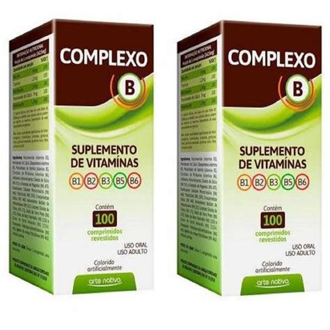 Kit Complexo B Com 2X100 Suplemento Vitamínico Completo - Artenativa ...