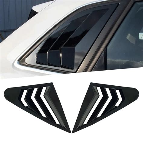 Audi A3 8v 8v2 Hatchback Gloss Black Rear Window Louvers Karbon Auto