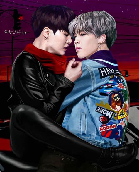 Pin By Аня On Bts Art Yoonmin Yoonmin Fanart Bts Fanart