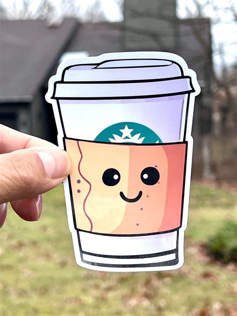 Coffee To Go Sticker Paper Coffee Cup Decal Waterproof Vinyl Sticker