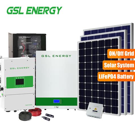 Gsl ensemble complète de lénergie 5kw 10kw 20kw 50kw PV SOLAR Kits d