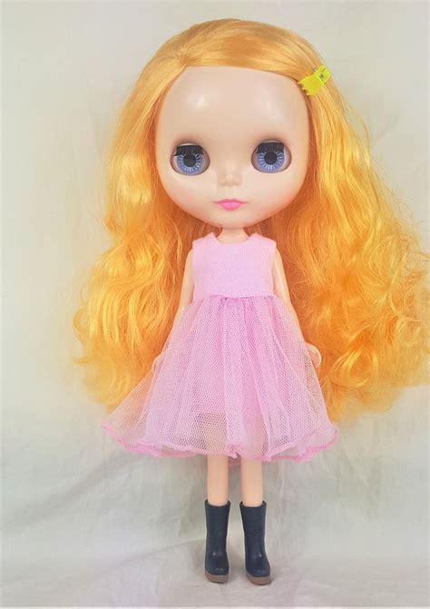 Blythe Doll Doll Dress Pink Dress Tulle Dress Etsy Blythe Dolls Pink Tulle Dress Tulle Dress