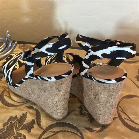 Foschino Shoes Foschini Host Pickbrand New Zebra Silk Sandals Poshmark