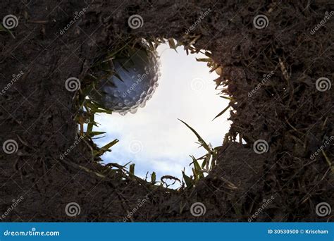 golf ball falling stock photo image  cave dark golfing