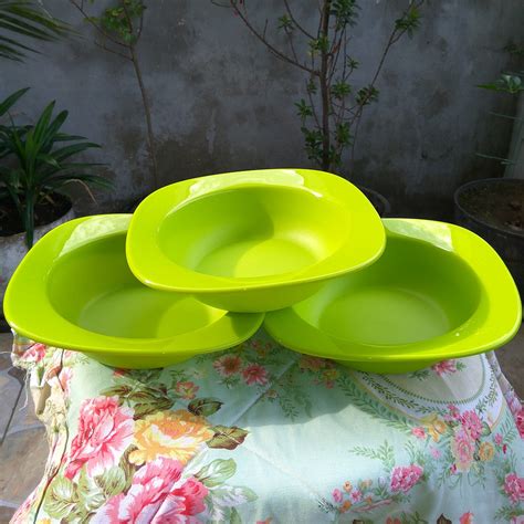 Jual Mangkok Makan Piring Kecil Tupperware Blossom Bowl 350 ML 3 Pcs