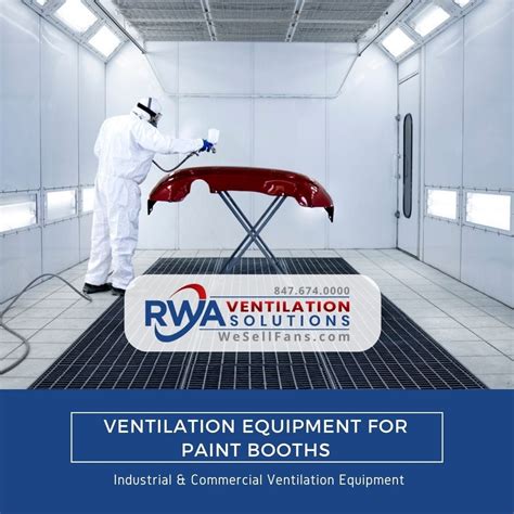 Paint Booth Ventilation System Spray Booth Exhaust Fan