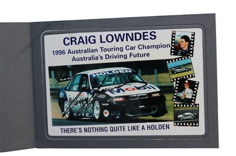 Signed Craig Lowndes Atcc Hrt Print X Cm Memorabilia