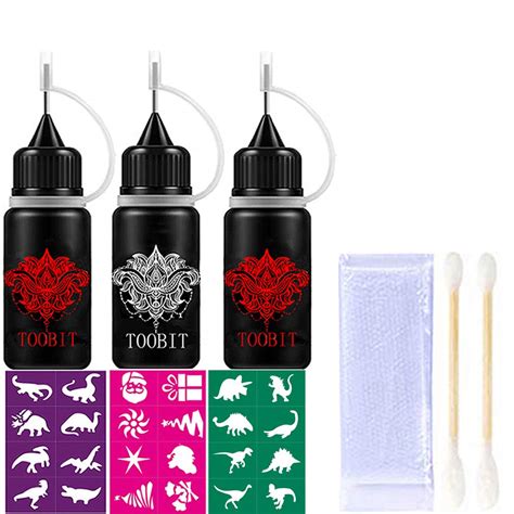 Buy Temporary Tattoos Kit Semi Permanent Tattoo Bottles Oz Jagua